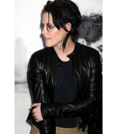 Kristen Stewart Black Leather Jacket
