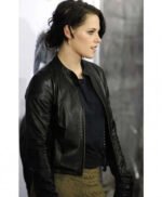 Kristen Stewart Black Leather Jacket