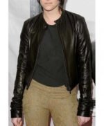 Kristen Stewart Black Leather Jacket