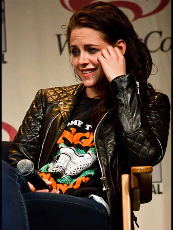 Kristen Stewart Leather Jacket Women Celebrity Jacket