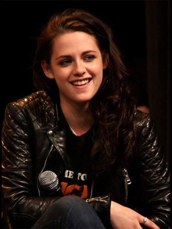 Kristen Stewart Leather Jacket Women Celebrity Jacket