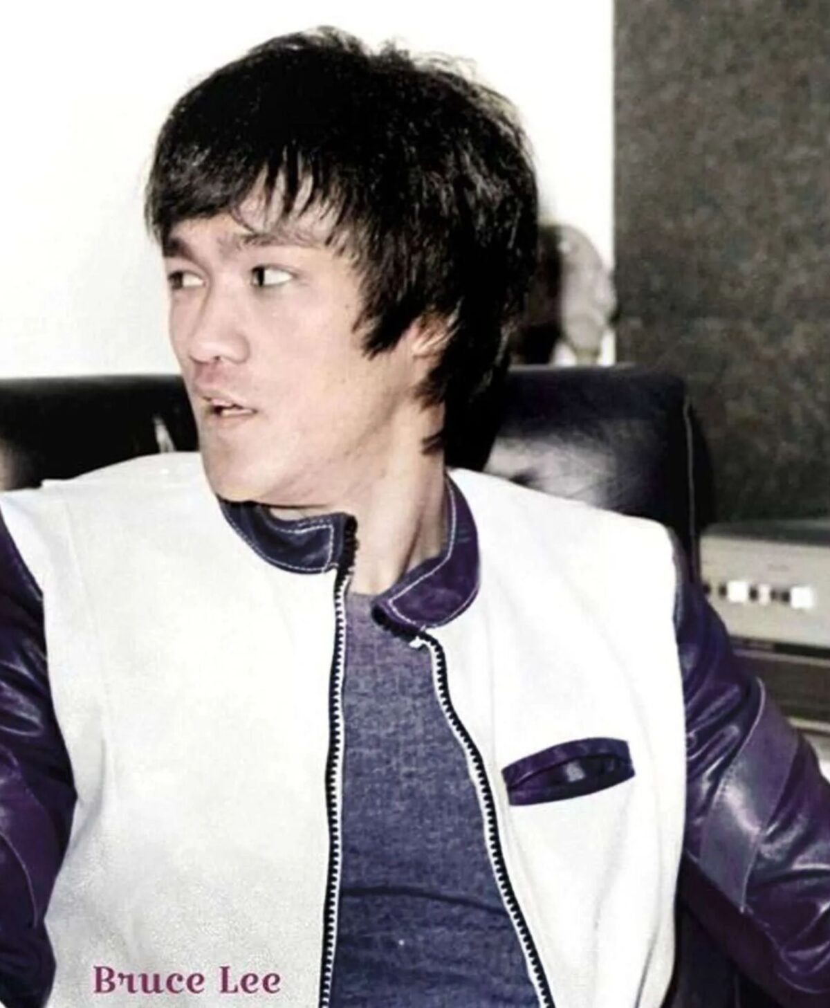 Kung Fu Classic Vintage Celebrity Bruce Lee Leather Jacket