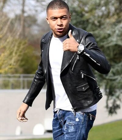 Kylian Mbappe Leather Jacket