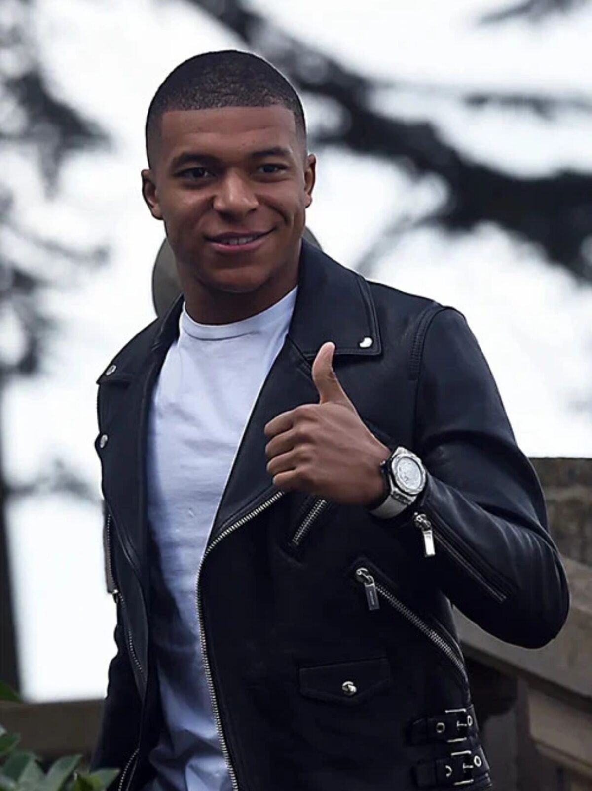 Kylian Mbappe Leather Jacket
