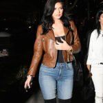 Kylie Jenner Brown Leather Jacket