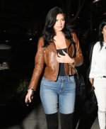 Kylie Jenner Brown Leather Jacket