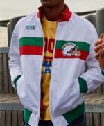 LA Chargers Mexico 2019 White Satin Jacket