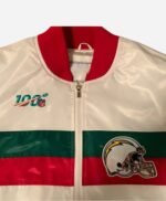 LA Chargers Mexico 2019 White Satin Jacket