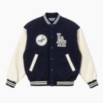 LA Dodgers Navy Varsity Baseball Jacket