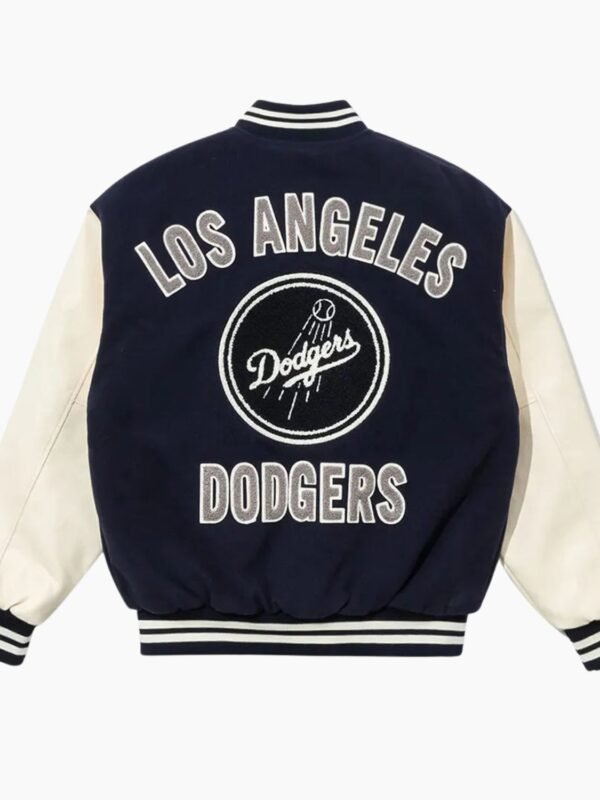 LA Dodgers Navy Varsity Baseball Jacket