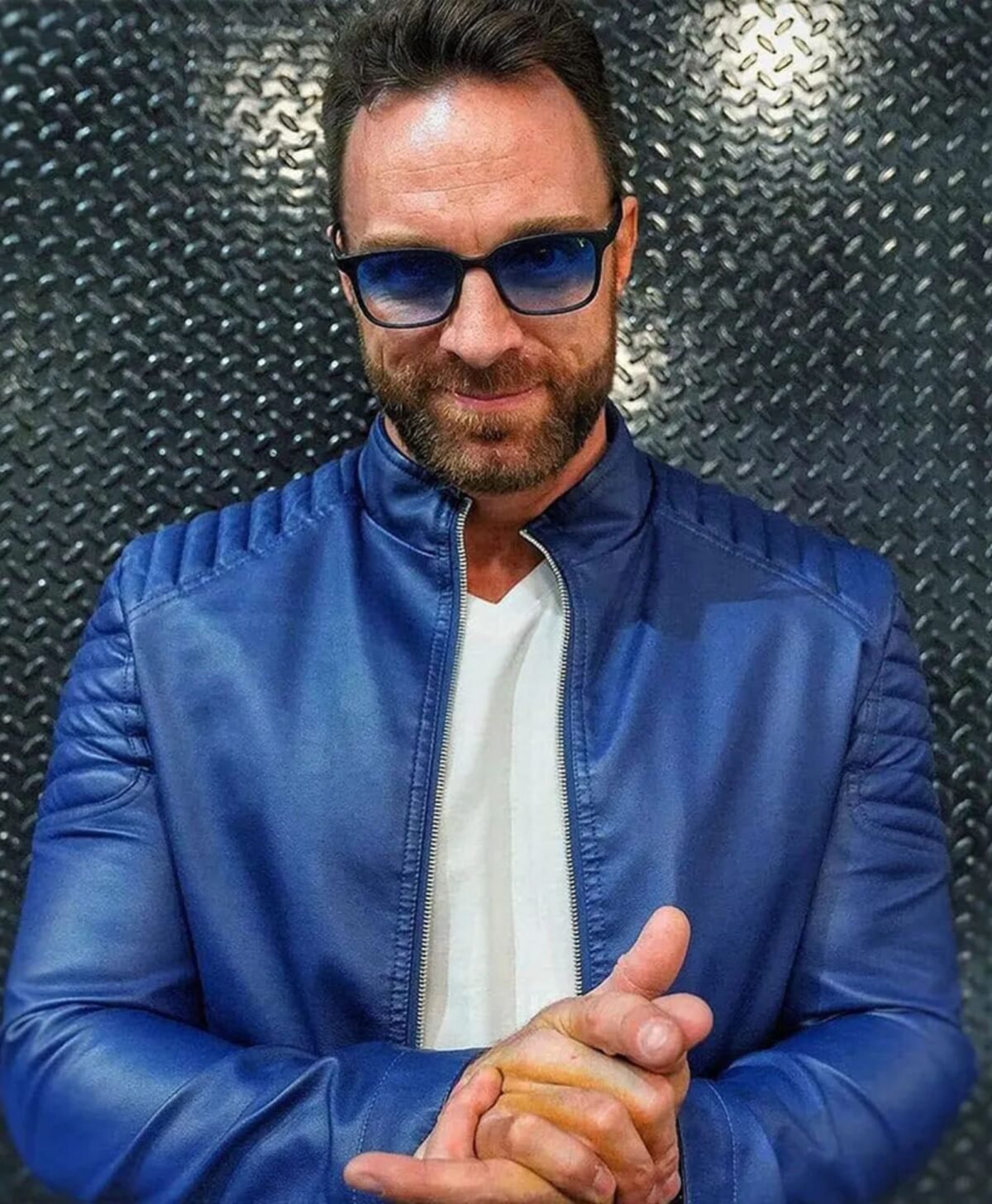 LA Knight Red Jacket On NXT Leather Jacket LA Knight Red Jacket On NXT Leather Jacket