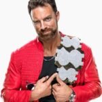 LA Knight WWE Red Leather Jacket