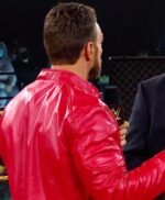 LA Knight WWE Red Leather Jacket