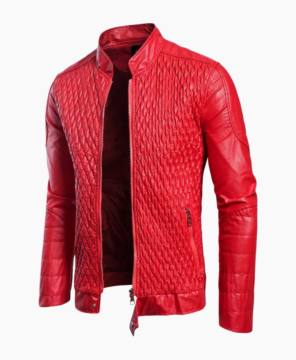 LA Knight WWE Red Leather Jacket