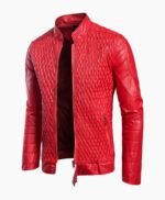LA Knight WWE Red Leather Jacket