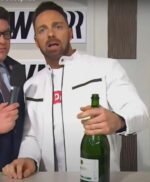 LA Knight WWE White Leather Jacket