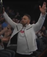 LA Knight WWE White Leather Jacket