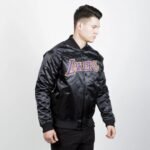 LA Lakers Forward Power Black Satin Jacket