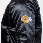 LA Lakers Forward Power Black Satin Jacket