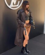 Lalisa Manobal Quilted Women Leather Coat