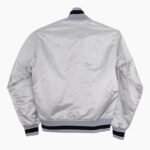 Las Vegas Raiders 80's Silver Satin Jacket