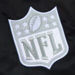 Las Vegas Raiders Gray and White Rib Bomber Black Jacket