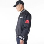 Las Vegas Raiders NFL Black Satin Bomber Jacket