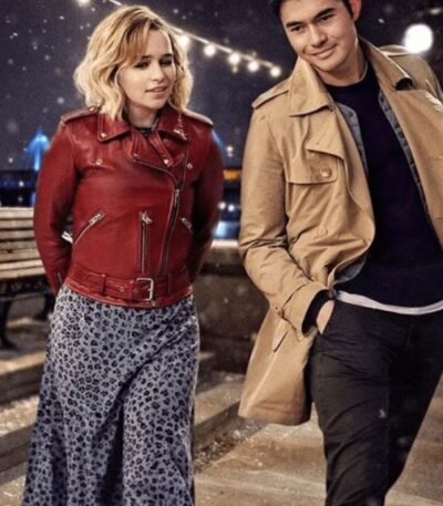 Last Christmas Kate (Emilia Clarke) Red Leather Jacket