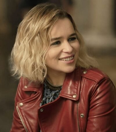 Last Christmas Kate (Emilia Clarke) Red Leather Jacket