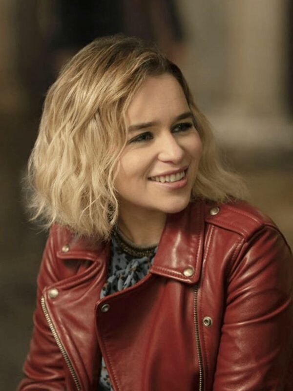 Last Christmas Kate (Emilia Clarke) Red Leather Jacket