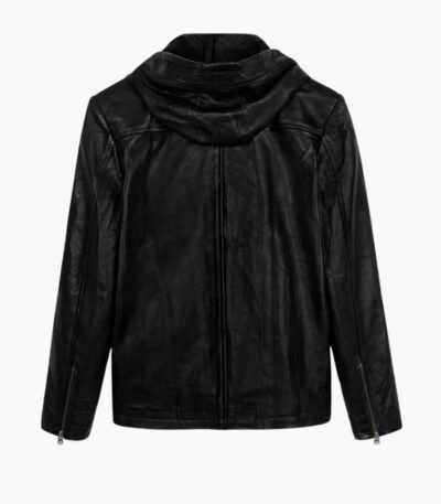 Leather Hood Jacket