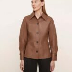 Leather Long Sleeve Jacket For Women
