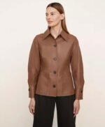 Leather Long Sleeve Jacket For Women