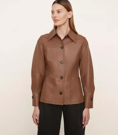 Leather Long Sleeve Jacket For Women