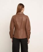 Leather Long Sleeve Jacket For Women