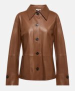 Leather Long Sleeve Jacket For Women