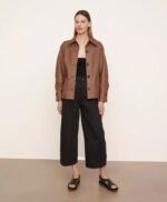 Leather Long Sleeve Jacket For Women