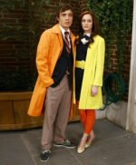 Leighton Meester Gossip Girl Leather Long Coat