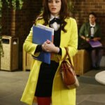 Leighton Meester Gossip Girl Leather Long Coat