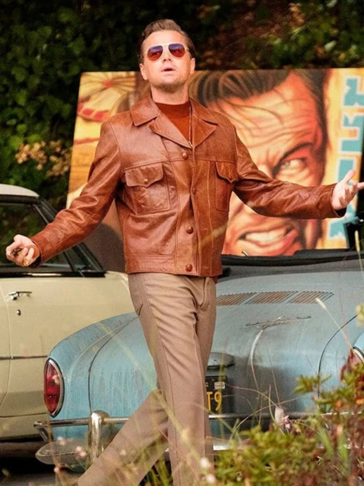 Leonardo Dicaprio Once Upon A Time In Hollywood Leather Jacket