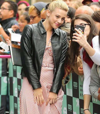 Lili Reinhart Black Leather Jacket