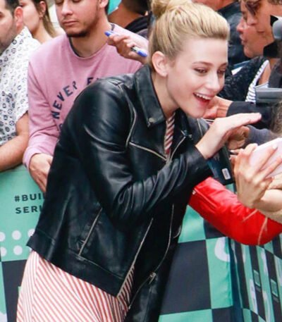 Lili Reinhart Black Leather Jacket