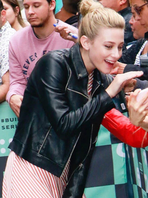 Lili Reinhart Black Leather Jacket