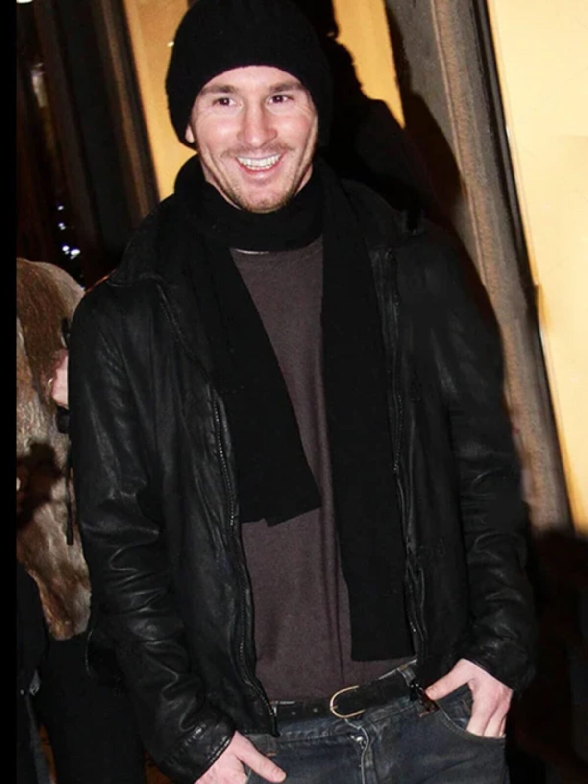 Lionel Messi Black Leather Jacket Lionel Messi Black Leather Jacket