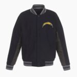 Los Angeles Chargers Navy Wool Full Snap Jacket