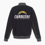 Los Angeles Chargers Navy Wool Full Snap Jacket