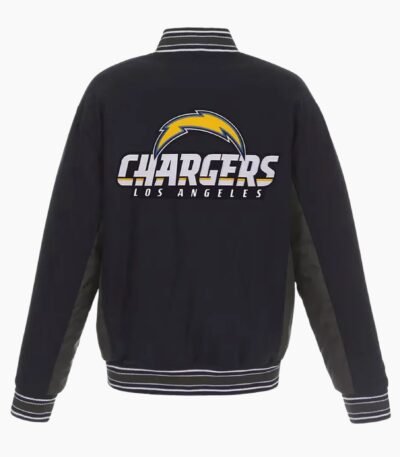 Los Angeles Chargers Navy Wool Full Snap Jacket