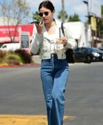 Lucy Hale White Leather Jacket