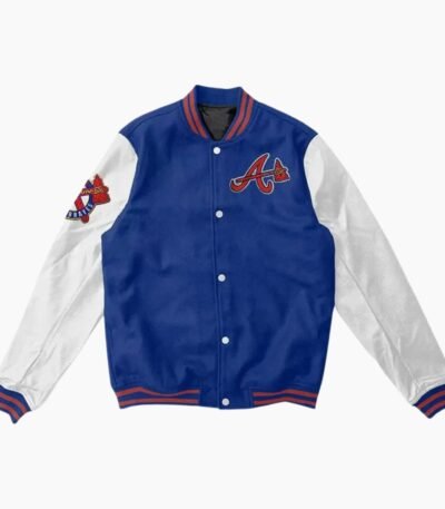 MLB Atlanta Braves Blue Wool Jacket