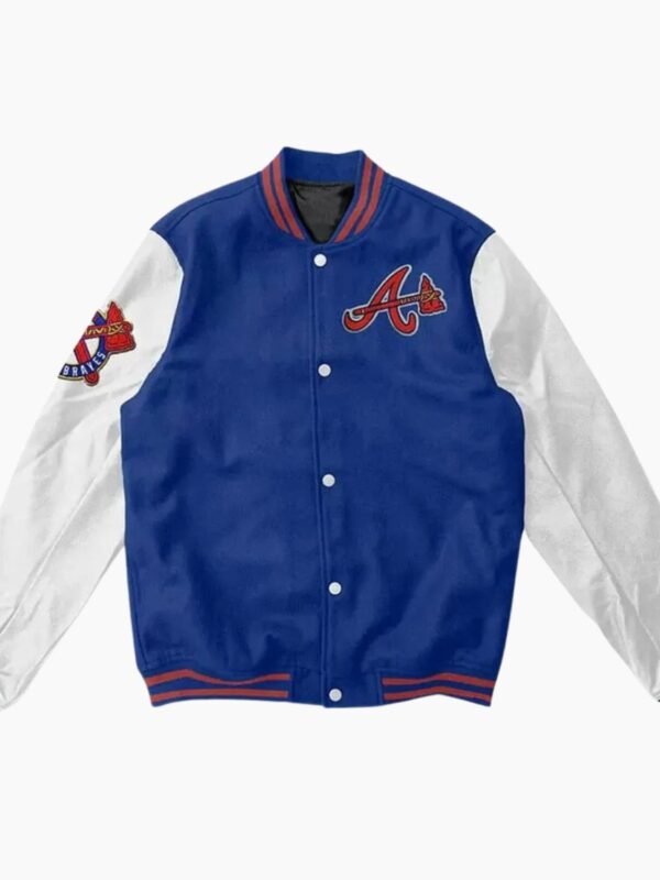 MLB Atlanta Braves Blue Wool Jacket